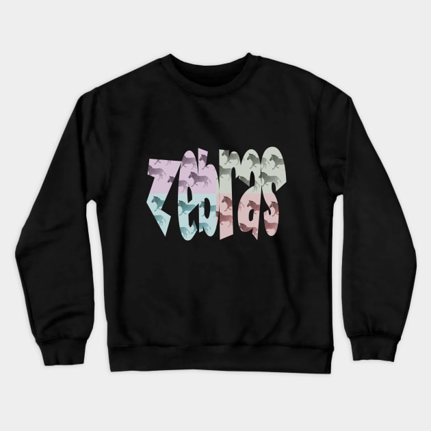 zebras Crewneck Sweatshirt by Againstallodds68